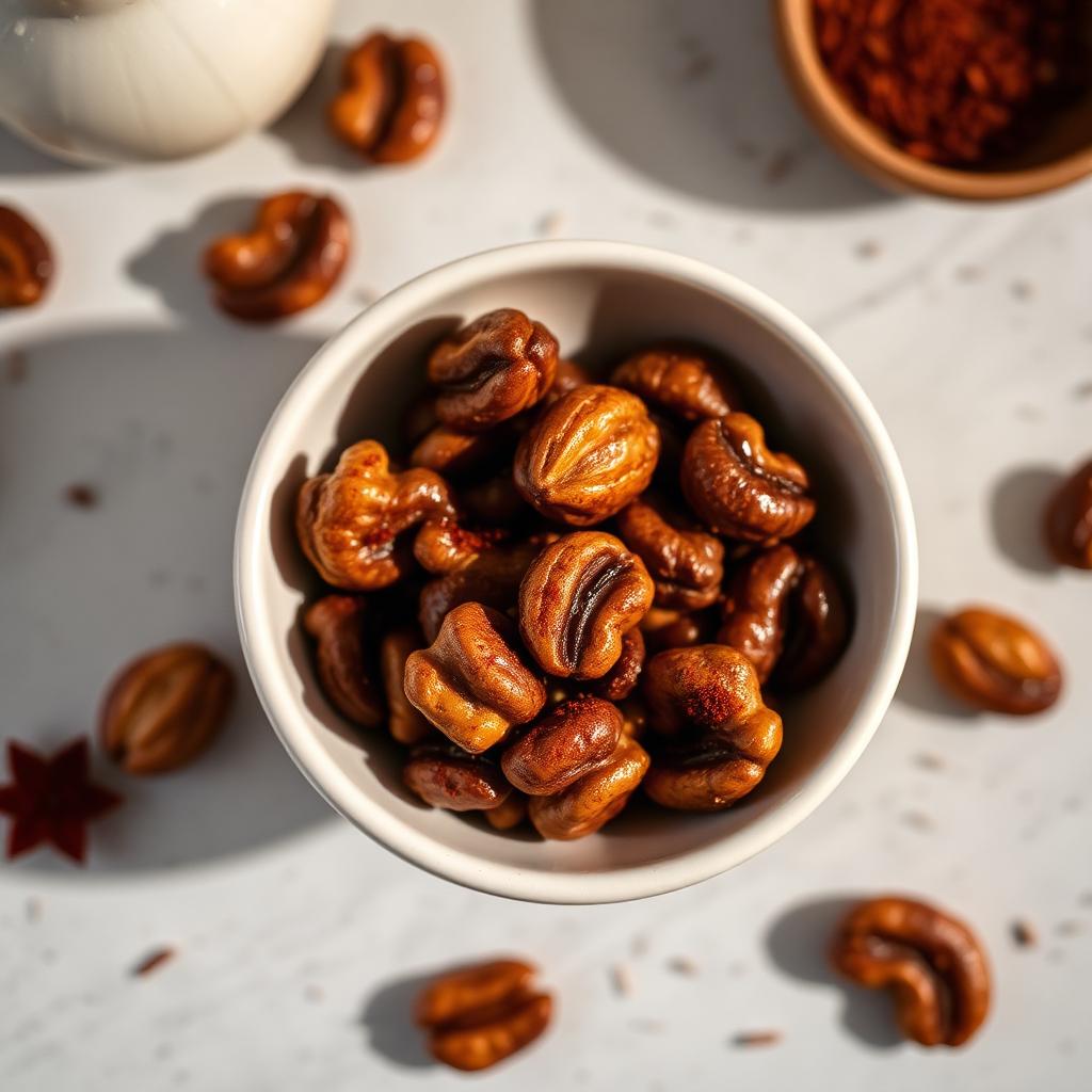 Maple Togarashi Spiced Nuts